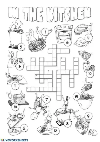 In the kitchen - crossword