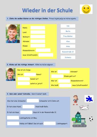 Wieder in der Schule