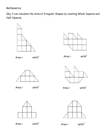 Area- Counting Squares