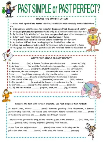 Past simple and past perfect