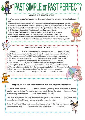 Past simple and past perfect