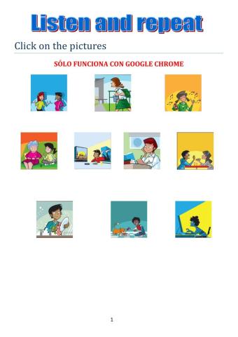 Listen and repeat the everyday activities tiger 5 macmillasn