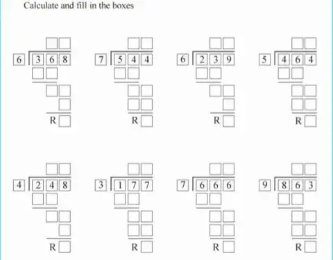 1 Digit Divisor with Remainder