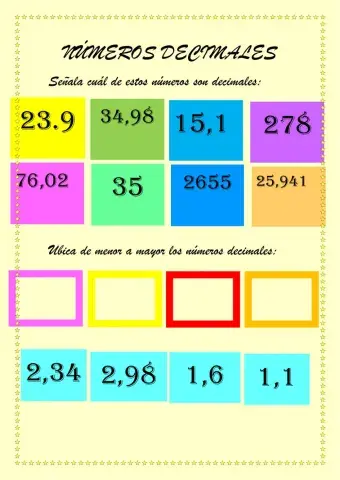 Los Números Decimales