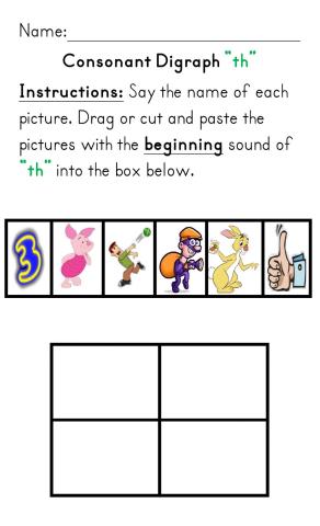 Consonant Digraph -th-