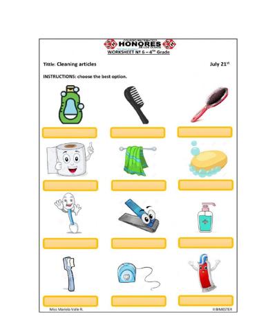 Household Chores - Supplies