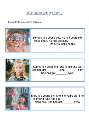 Describing people
