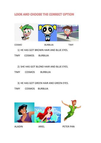 Have got-has got characters