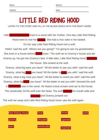 Little red riding hood