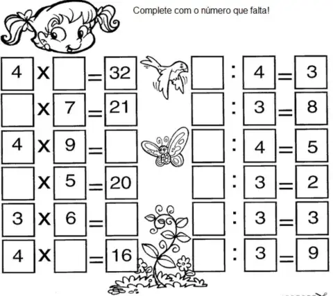 Multiplicação e divisão simples