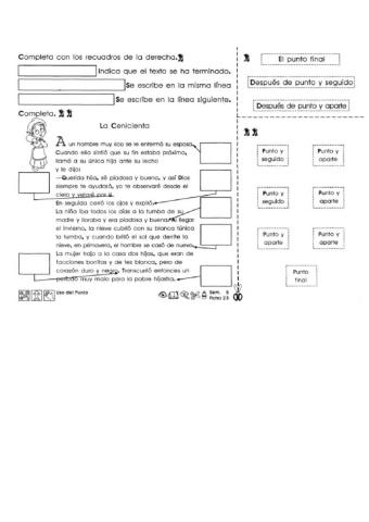 Tipos de puntos en un texto