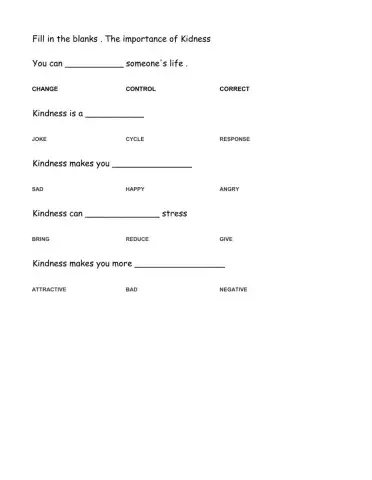 Importance of Kindness