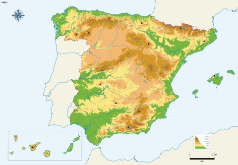 El relieve de españa