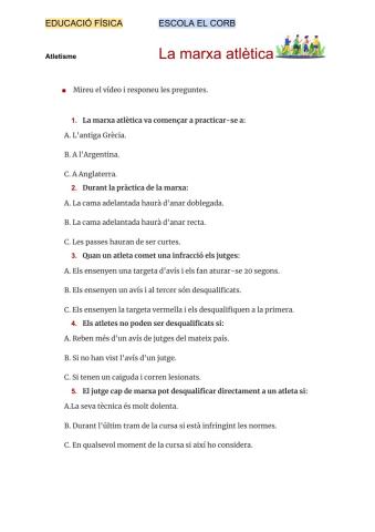 La marxa atlètica