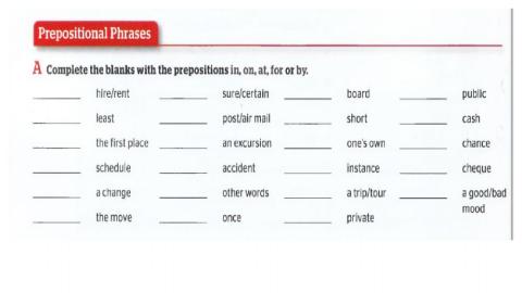 Prepositional phrases (4)