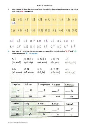 Chinese Radical 部首