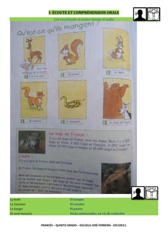 Compréhension orale- écrite