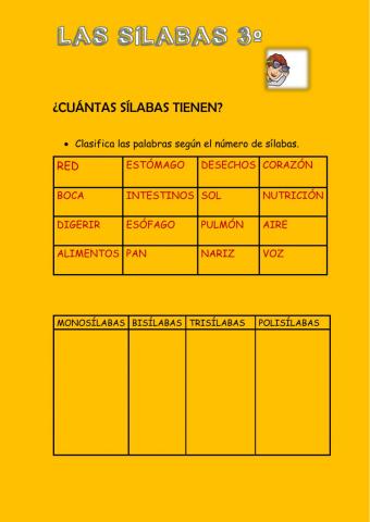 Cuántas sílabas tienen