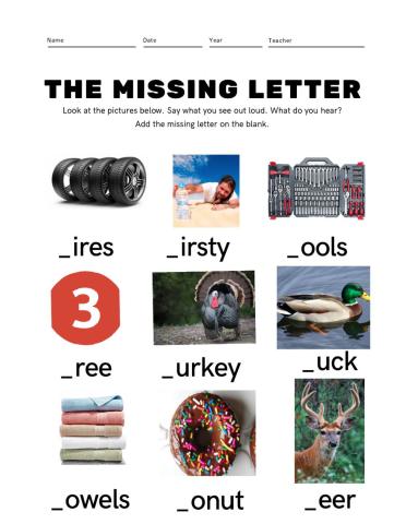 The missing letter