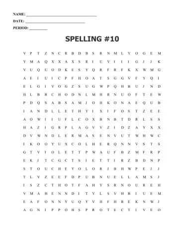 Word Search -10