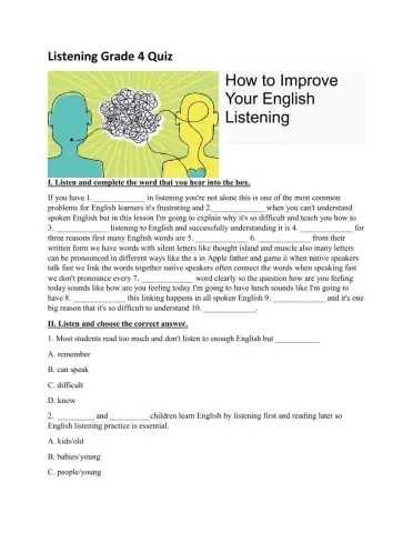 How to improve your English listening