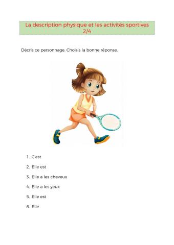 Description physique et sportive