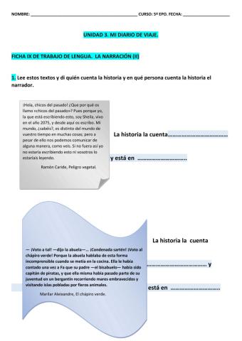Ficha 9  LCL T-3 5º EPO