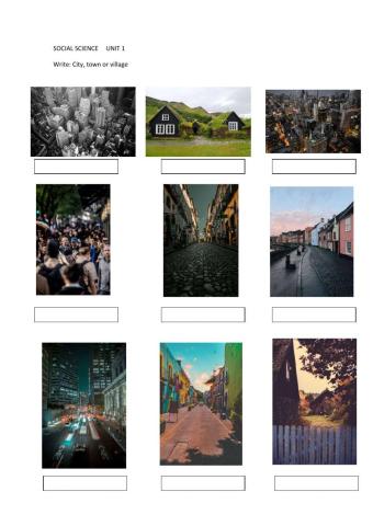 City, town or village