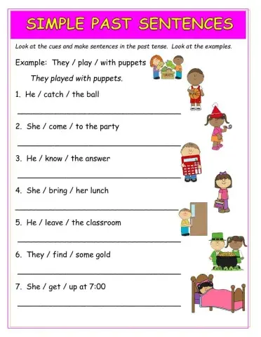 Simple Past Sentence Making