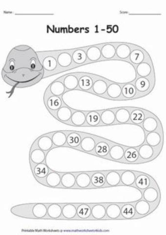 الأعداد حتى 50