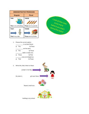 Demonstrative pronouns