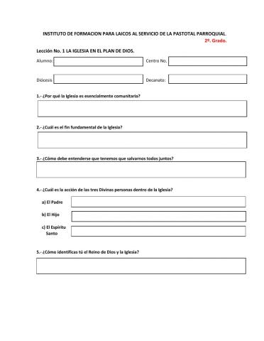 TAREA LECCIÓN 1 2o Año