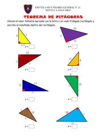 Teorema de Pitágoras