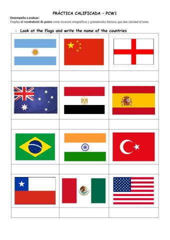 Countries vocabulary