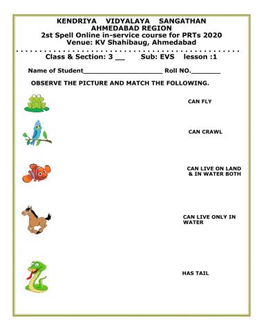 Class3 evs poonam's day out