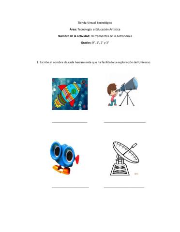 Herramientas de la Astronomía