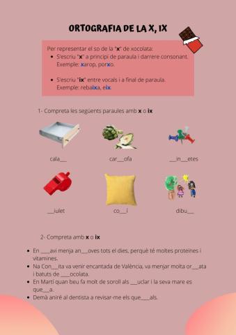 Ortografia de x, ix