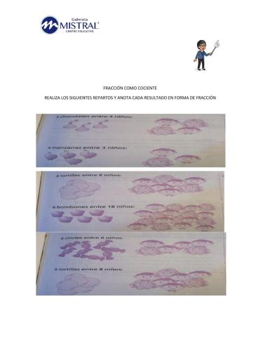 Fracción como reparto