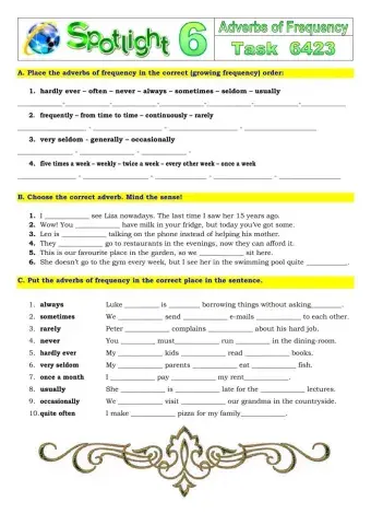 Spotlight 6 Task 6423