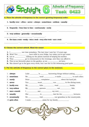 Spotlight 6 Task 6423