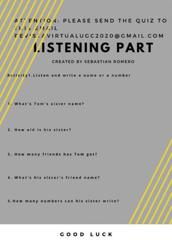 Listening test (elementary)