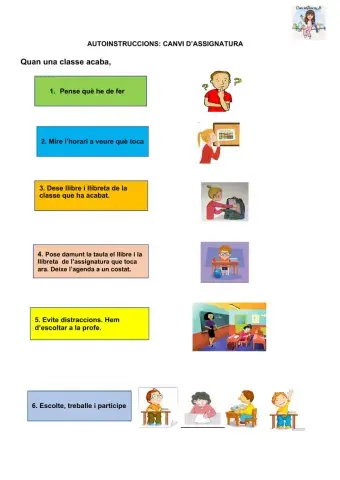 Autoinstruccions:canvi de classe