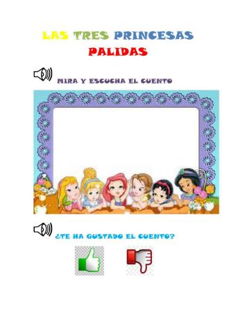 Cuento las tres princesas pálidas