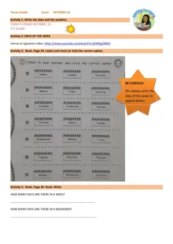 3rd grade September 16