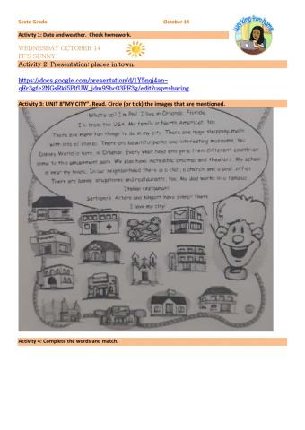 6th grade Octobrer 14