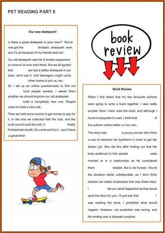 Pet reading test 6 2020