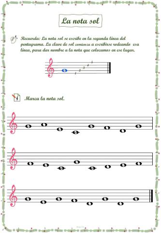 La nota sol