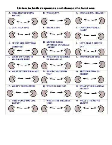 What's the correct response?