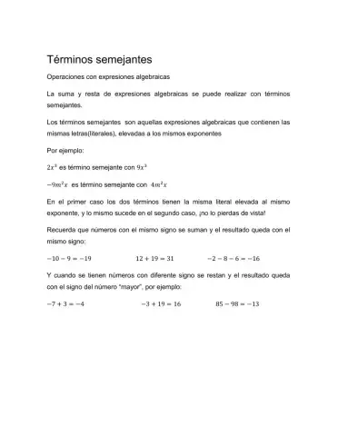 Términos semejantes