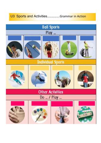 Sports and Activities